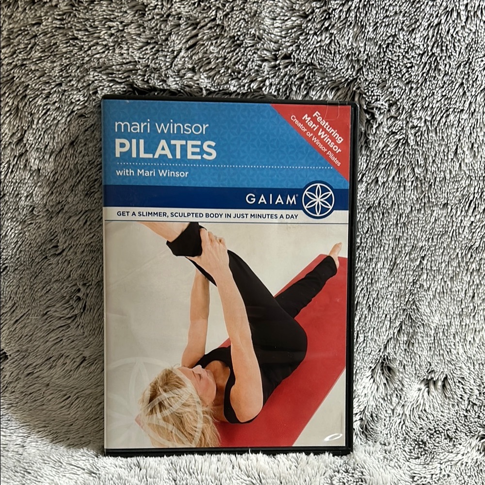 GAIAM Mari Winsor Pilates DVD - Red and Blue Cover